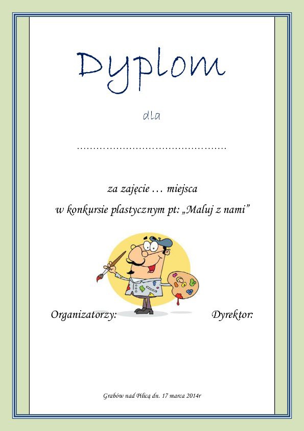 Dyplomy Do Druku Za Darmo DYPLOMY_wzory » ZESPÓŁ SZKÓŁ w Grabowie nad Pilicą